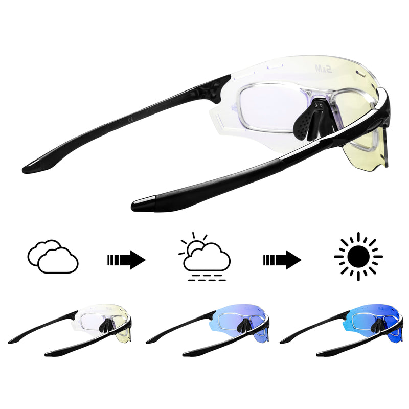 Rome Rectangle Acetate Prescription Cycling Sport Sunglasses Kit