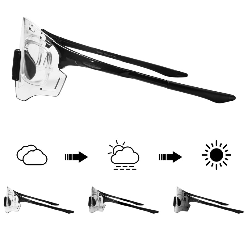 Rome Rectangle Acetate Prescription Cycling Sport Sunglasses Kit