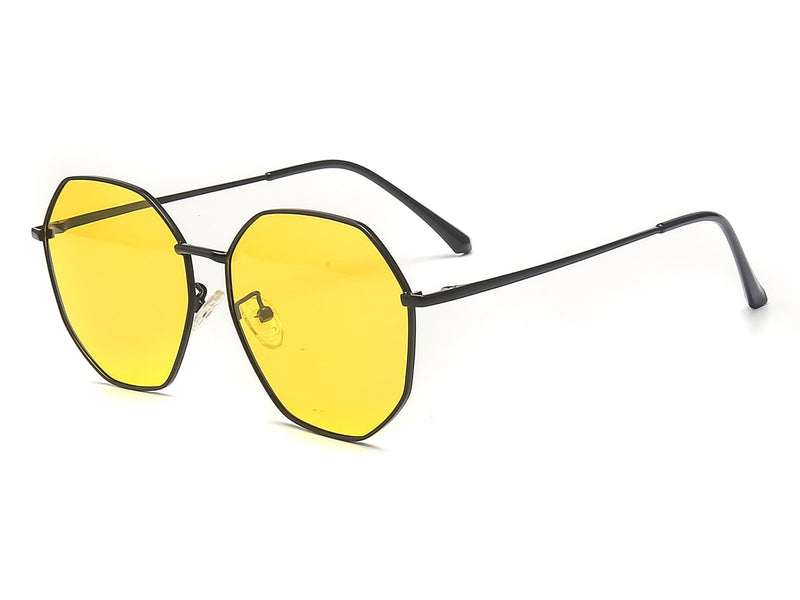 Zachary Anti Glare Geometric Night Vision Driving Glasses